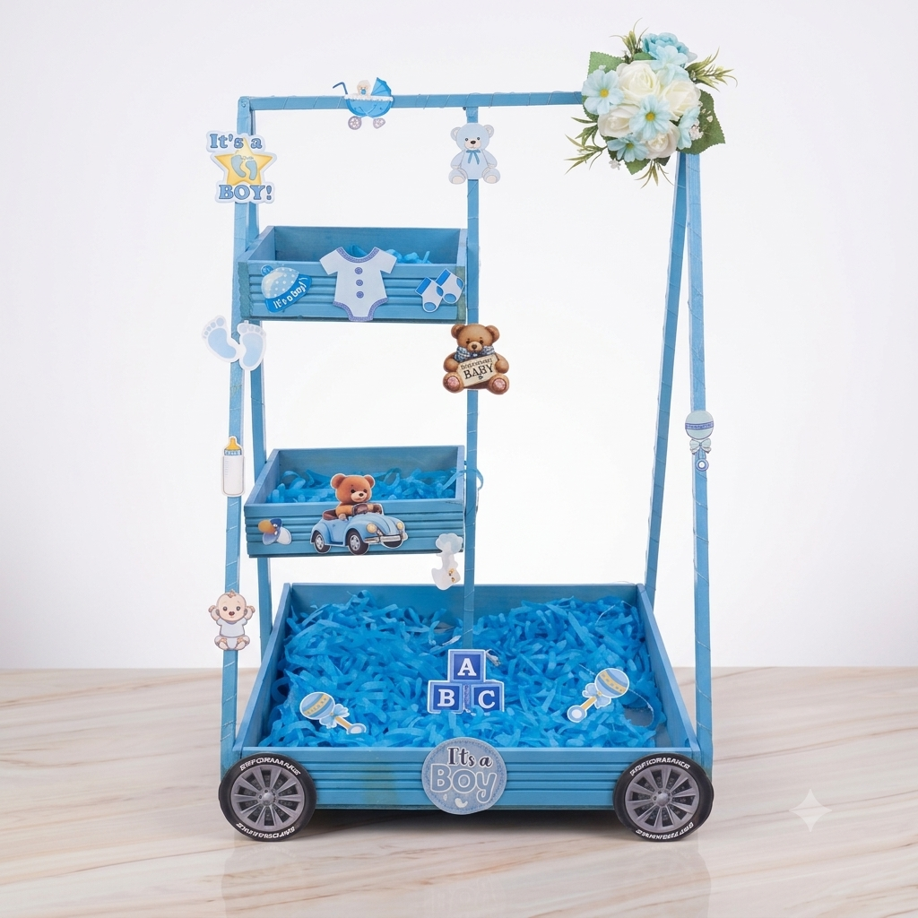 Gender reveal basket