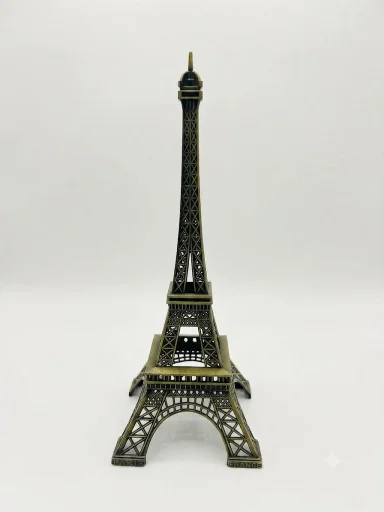 Eiffel Tower bronze statue