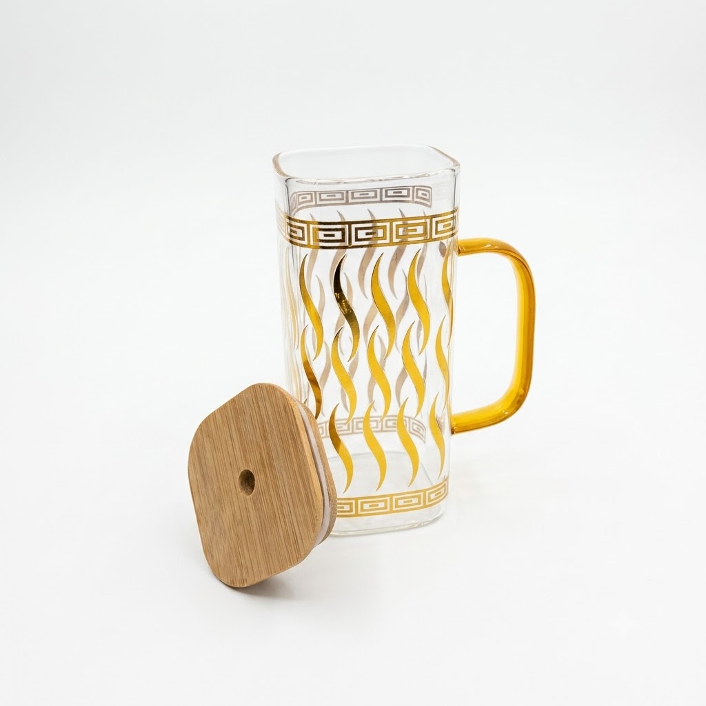 Glass Mug with lid