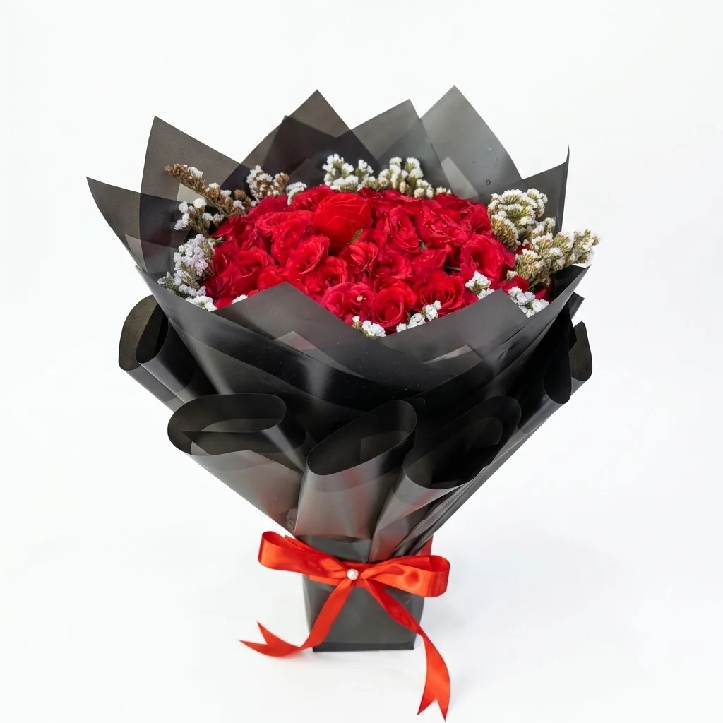 Round Bouquet with Statice