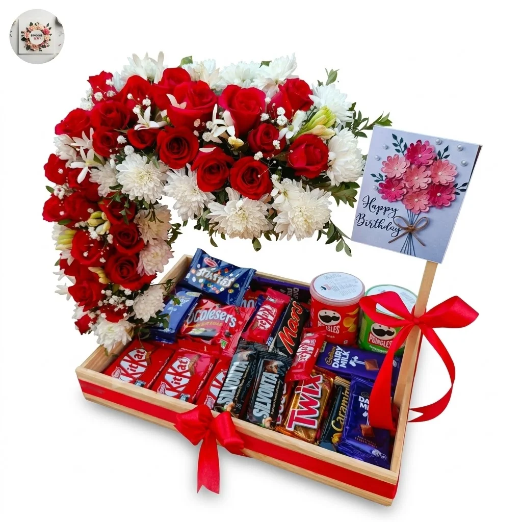 Wood Basket - (Without Chocolate)