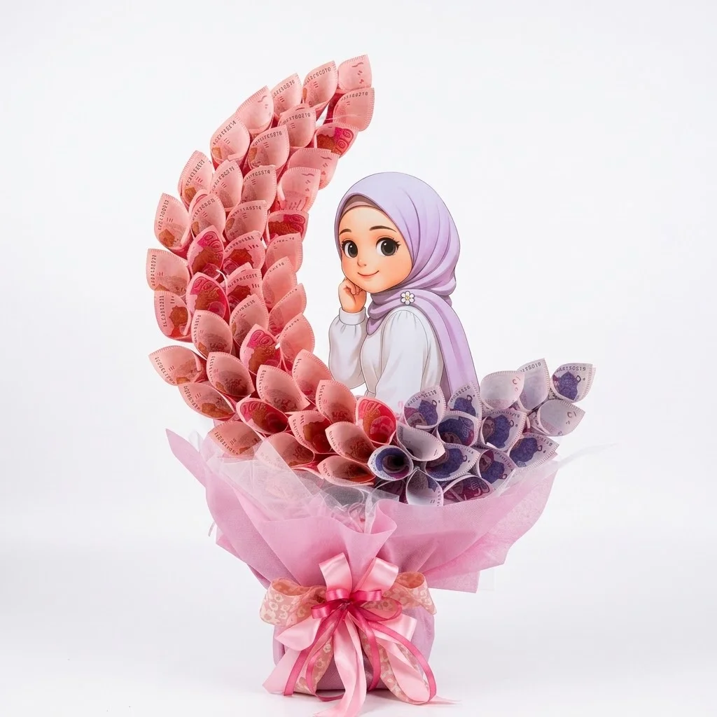 Moon Shape Currency Bouquet