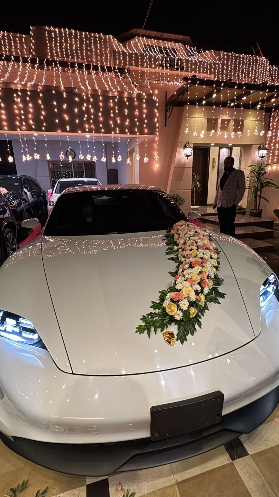 Car Decor - Crescent Flowers