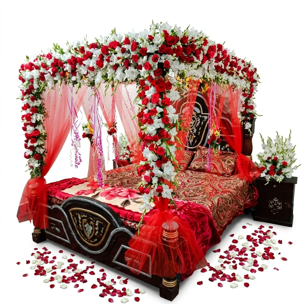 Mashri with rose and Tube Rose