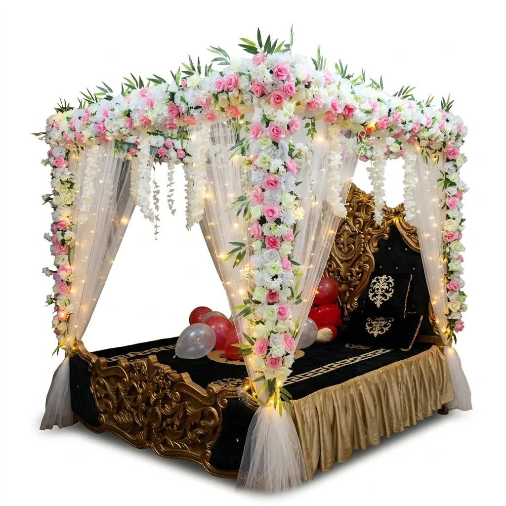 Mix flower Mashri with net on corners