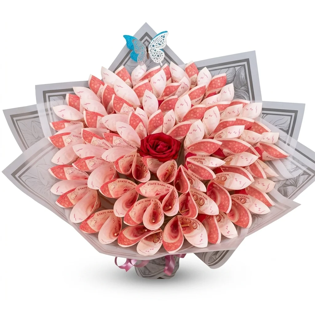 Currency Round Bouquet