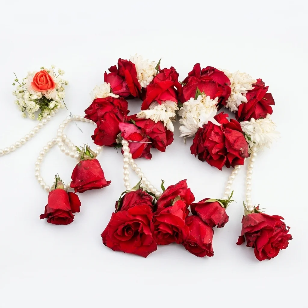 Bridal Rose Jewelry set