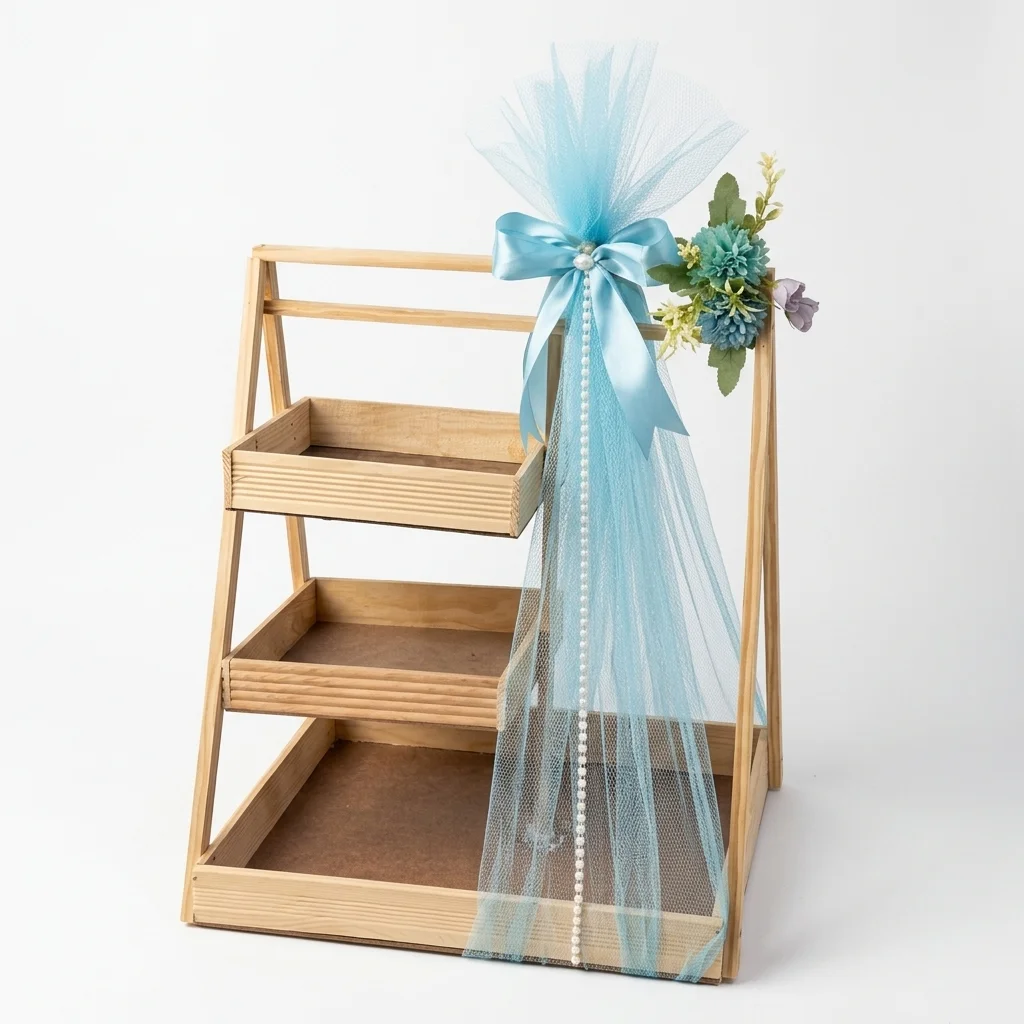 Wood Basket 3 stage - Side Net