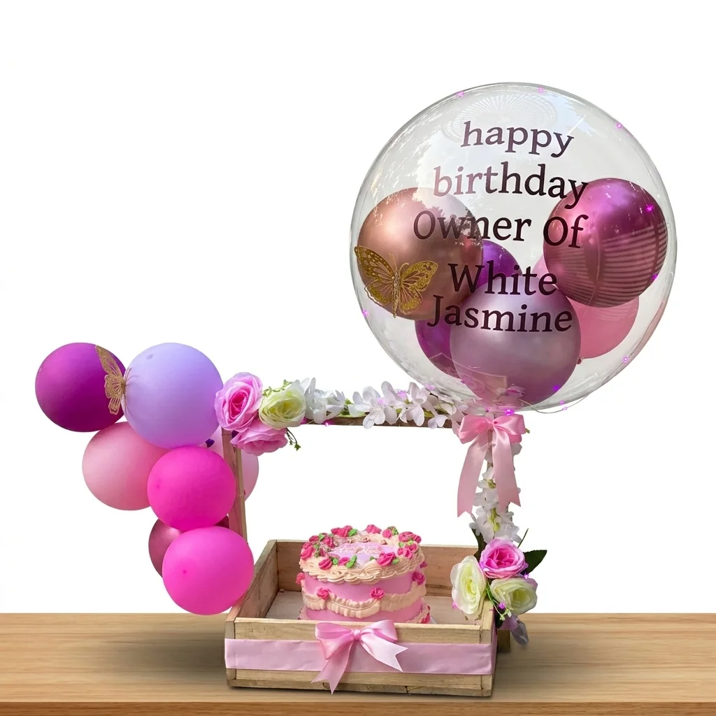  Basket with Bobo Balloon
