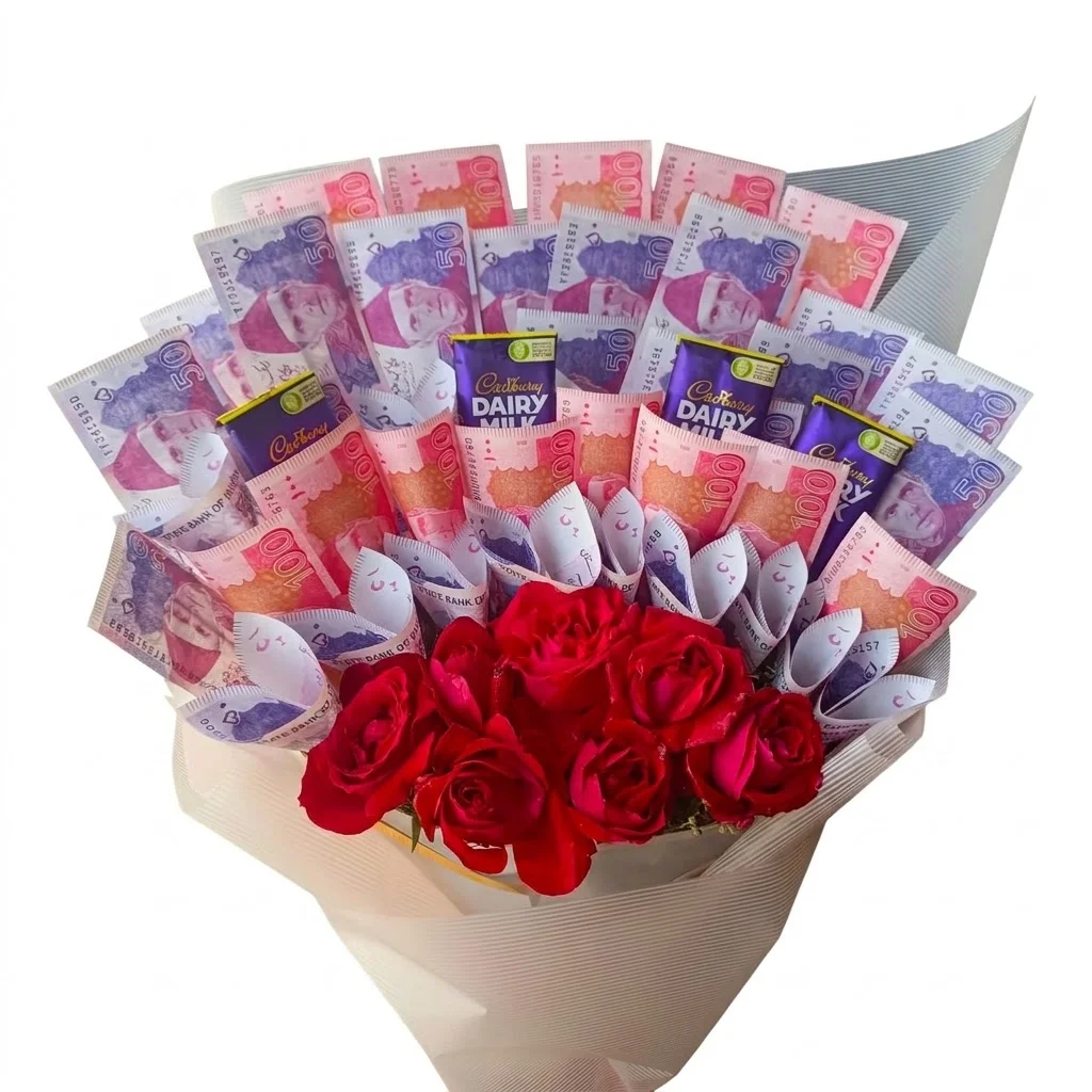 Currency Bouquet - (Rs. 2000 currency)