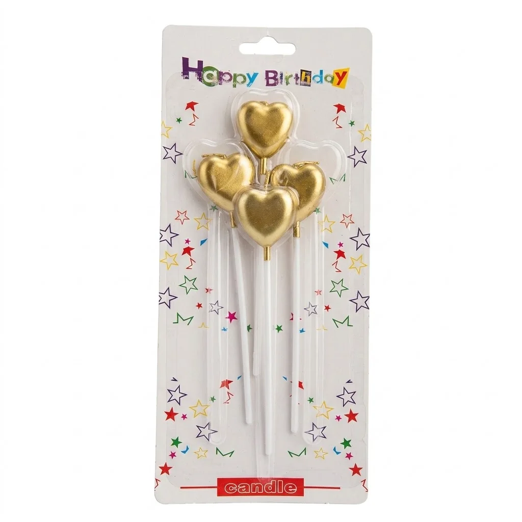 Heart Birthday Candle Pack