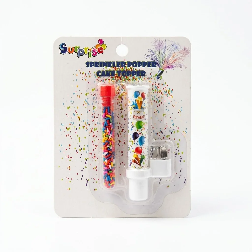 Sprinkler Popper Cake Topper