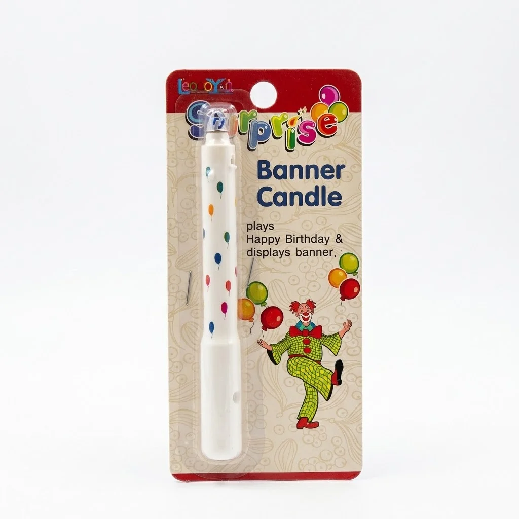 Banner Birthday Candle
