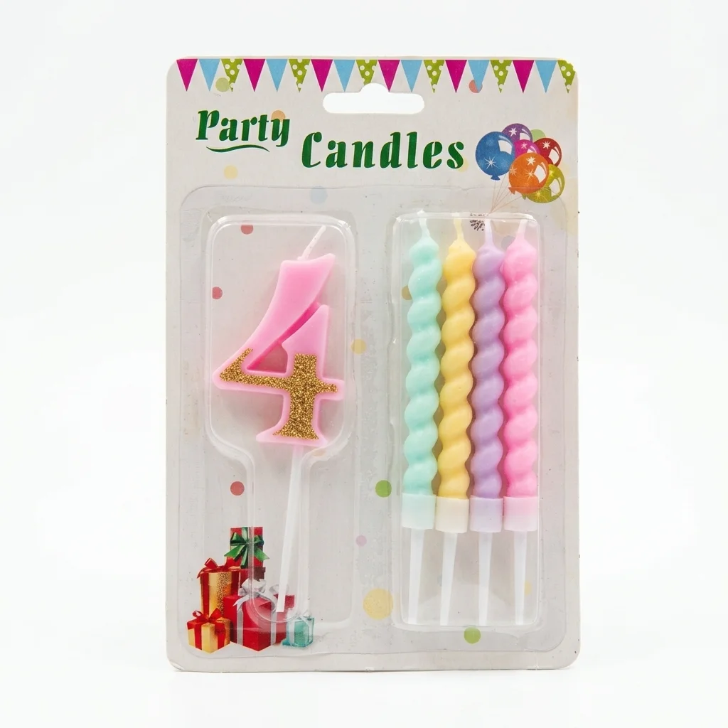 Year Number plus 4 candles