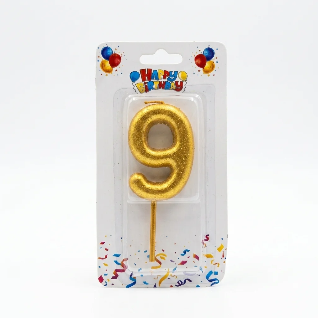 Number Candle - Golden