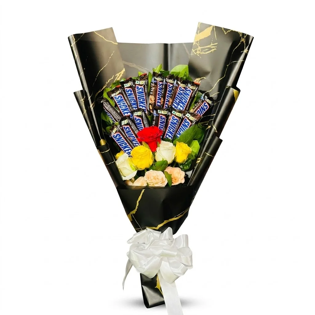 Chocolate Bouquet with flowers